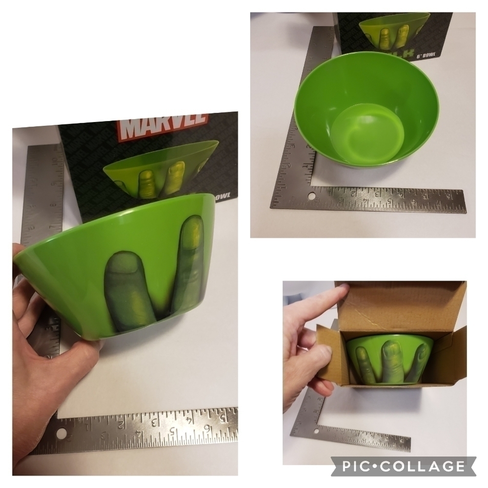 Marvel Incredible Hulk Hand Cereal Bowl Loot Crate Exclusive #55750 Melamine 6"